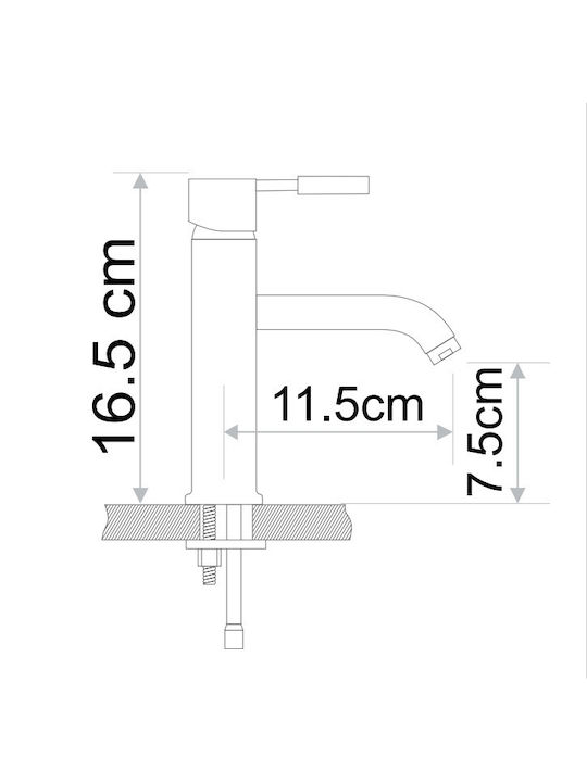 Forte Mixing Sink Faucet Silver