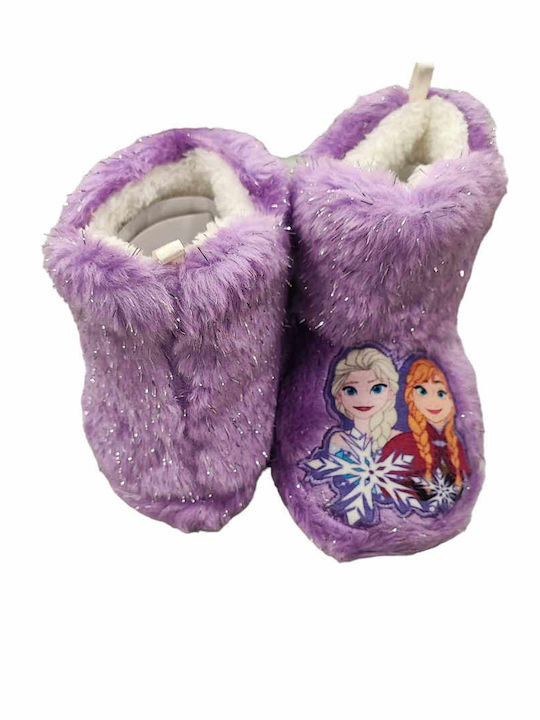 Παντόφλες Μποτάκια Λιλά Frozen
