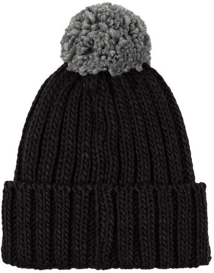 Knitted Beanie Cap Black
