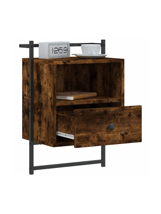 Nachttische Metall Smoky Oak 2Stück 40x30x61cm