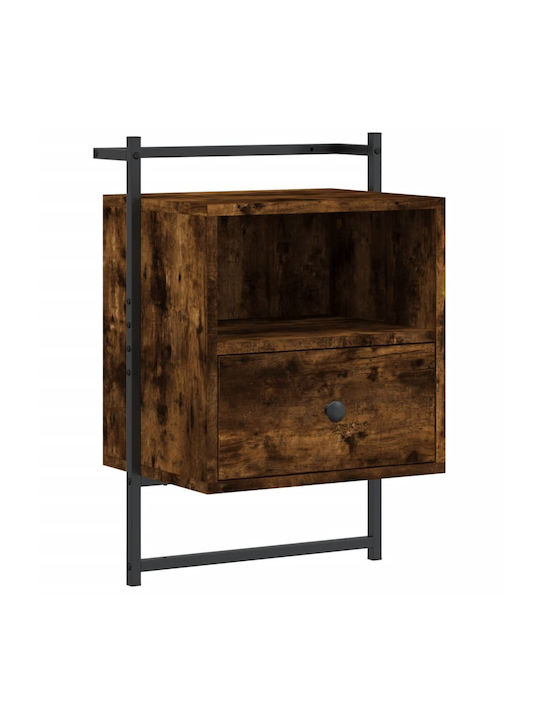 Nachttische Metall Smoky Oak 2Stück 40x30x61cm