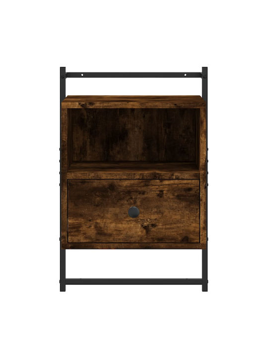 Nachttische Metall Smoky Oak 2Stück 40x30x61cm