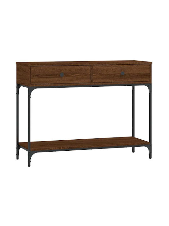 Wooden Console Table Coffee L100xW34.5xH75cm