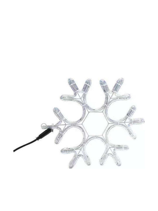 De Crăciun Metalic Tub de lumină în Formă Fulg Led