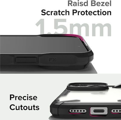 Ringke Fusion X Design Back Cover Μαύρο (iPhone 15 Pro Max)