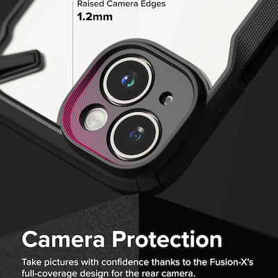 Ringke Fusion X Design Back Cover Black (iPhone 15)