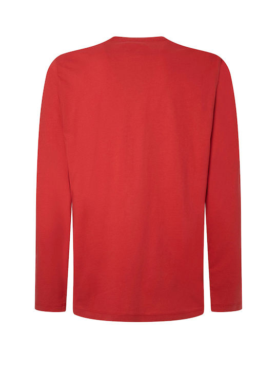 Pepe Jeans Eggo Men's Long Sleeve Blouse Red