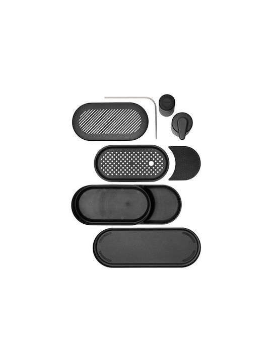 Brabantia Brabantia Badezimmerzubehör-Set Metall Grau 3 Stücke