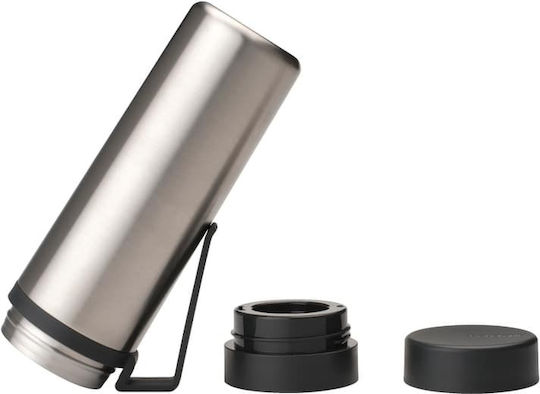 Brabantia Recycelbare Thermosflasche Rostfreier Stahl 500ml Silber