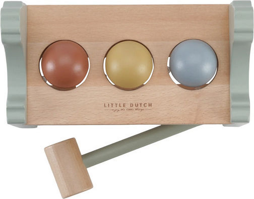 Little Dutch Jucărie cu Ciocan Pounding Bench din Lemn pentru 12++ Luni
