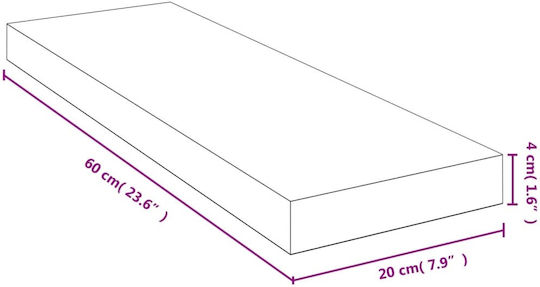 Raft De Bambus 60x20x4 Cm