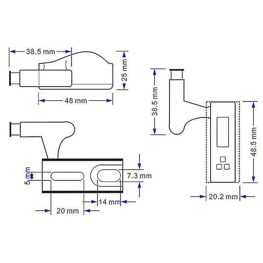 LED Emergency Light Hinge with Battery Powered and Photocell Light 2pcs