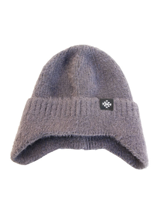 Beanie Unisex Beanie Knitted in Gray color