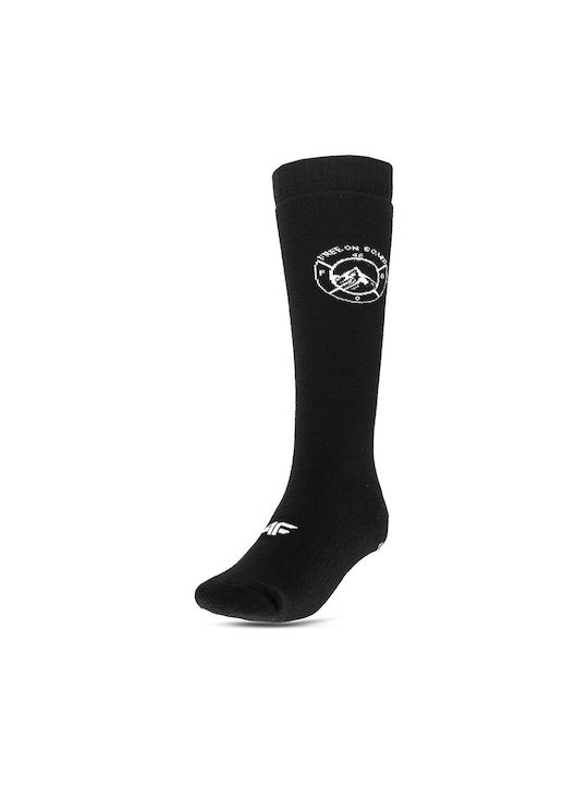 4F Ski- & Snowboardsocken Schwarz 2 Paare