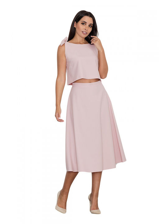 Figl M578 Midi Dress Pink