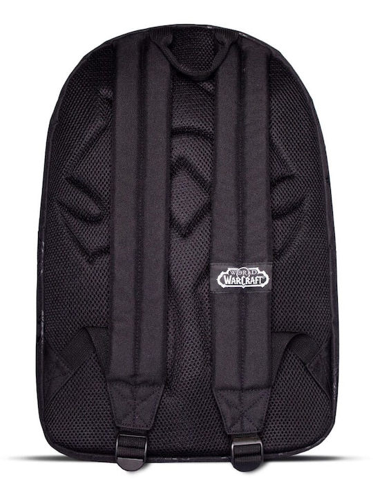 Difuzed World of Warcraft Horde School Backpack for Junior High-High School Black