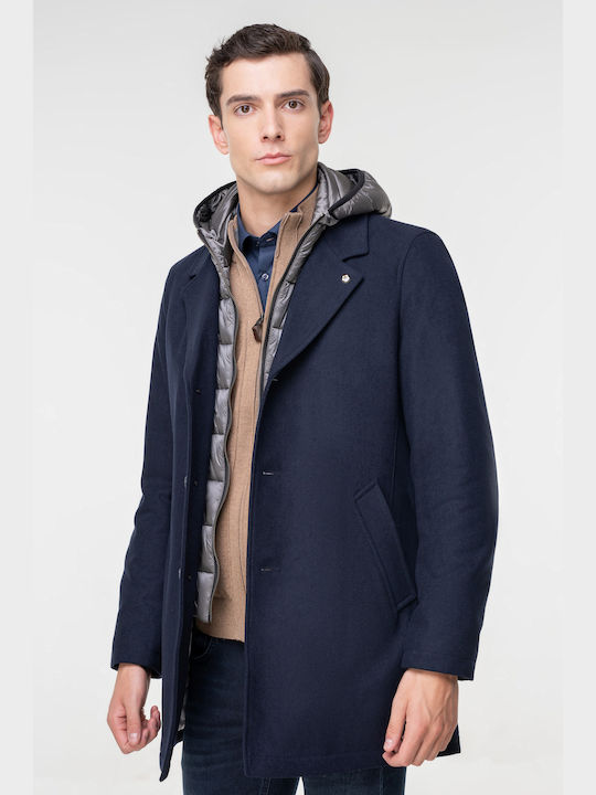 Milestone Men's Coat Navy Blue