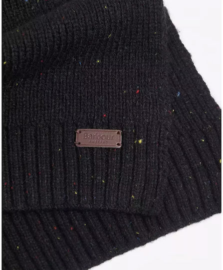 Carlton Masculin Set cu Căciulă cu Tricotaj Rib în culoarea Negru