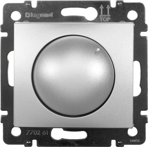 Legrand Valena Recessed Dimmer Switch Without Frame Classic Rotary 400W In Gray Color