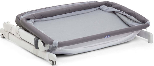 Chicco Wiege Next2Me Pop-Up mit Matratze, Seitlicher Öffnung und Rädern Gray