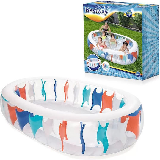 Bestway Παιδική Οβάλ Πισίνα 542lt Φουσκωτή 229x152x51εκ.