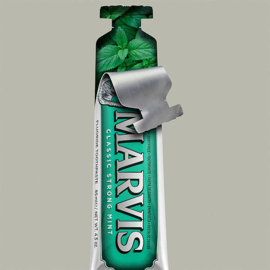 Marvis Classic Strong Mint Toothpaste for Plaque & Cavities Classic Strong Mint 85ml
