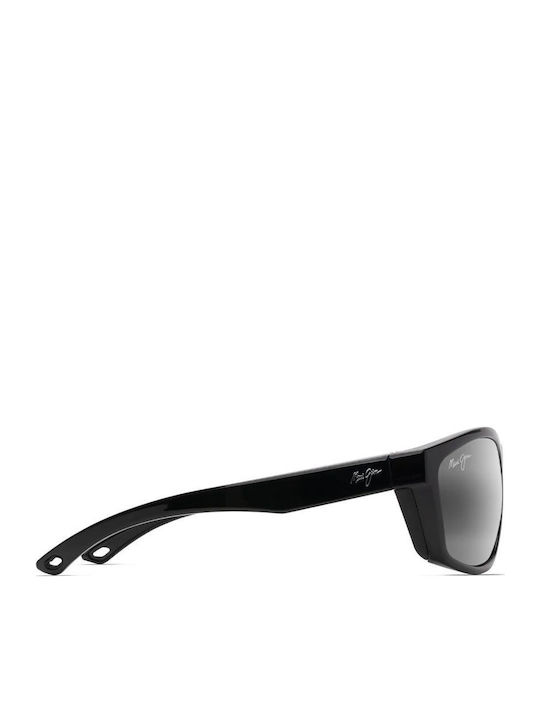 Maui Jim Ανδρικά Γυαλιά Ηλίου με Μαύρο Κοκκάλινο Σκελετό και Μαύρο Polarized Φακό 869-02