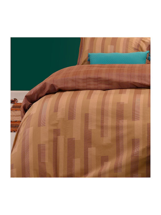 Melinen Sheet Sets Queen 235x270cm. Archie Caramel 4pcs