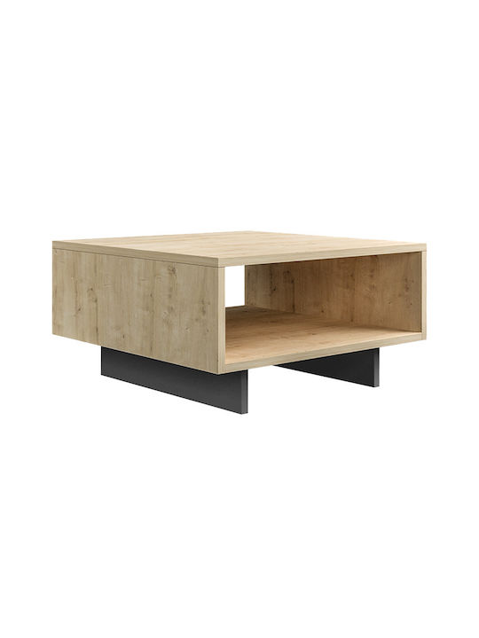 Hola Square Wooden Coffee Table Natural L60xW60xH32cm