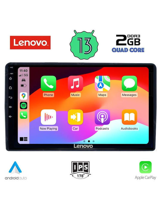 Lenovo Sistem Audio Auto pentru Peugeot Partener Citroen Berlingo 2008-2018 (Bluetooth/USB/WiFi/GPS/Apple-Carplay/Android-Auto) cu Ecran Tactil 9"