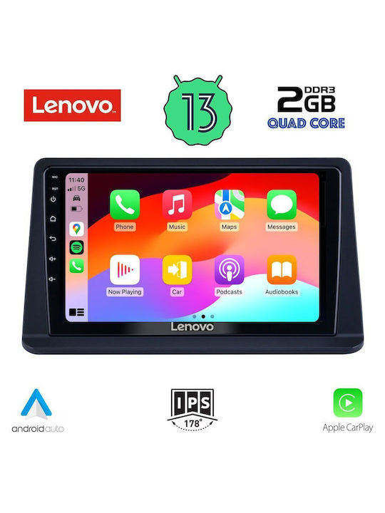 Lenovo Ηχοσύστημα Αυτοκινήτου για Mitsubishi Pajero 1999-2006 (Bluetooth/USB/WiFi/GPS/Apple-Carplay/Android-Auto) με Οθόνη Αφής 9"