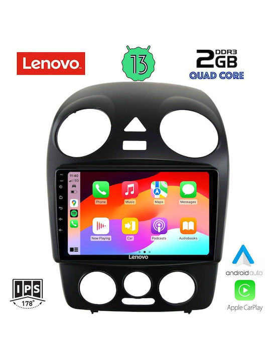 Lenovo Car Audio System for Volkswagen Beetle 2004-2011 (Bluetooth/USB/WiFi/GPS/Apple-Carplay/Android-Auto) with Touch Screen 9"