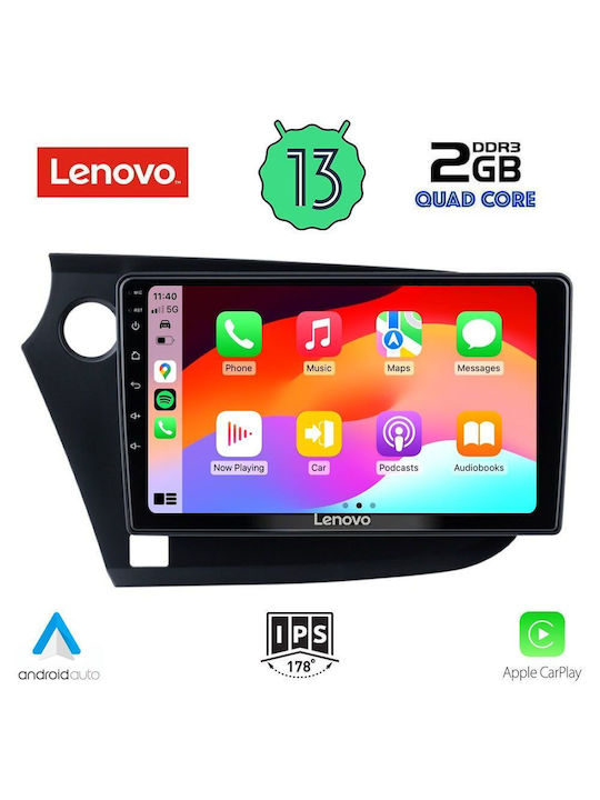 Lenovo Ηχοσύστημα Αυτοκινήτου για Honda Insight 2009-2014 (Bluetooth/USB/WiFi/GPS/Apple-Carplay/Android-Auto) με Οθόνη Αφής 9"