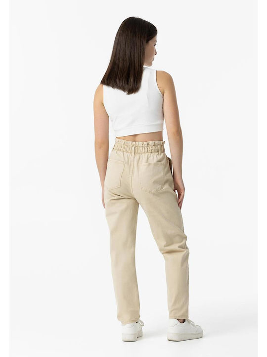 Kids' Denim Pants Beige