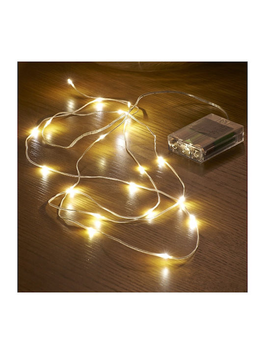 Christmas LED Light Warm White Battery TnS