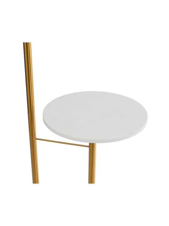 GloboStar Cordelia Floor Lamp H180xW30cm. with Socket for Bulb E27 Gold