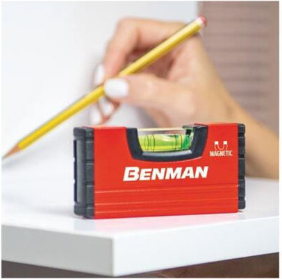 Benman 72874 Αλφάδι Αλουμινίου Μαγνητικό 10εκ.