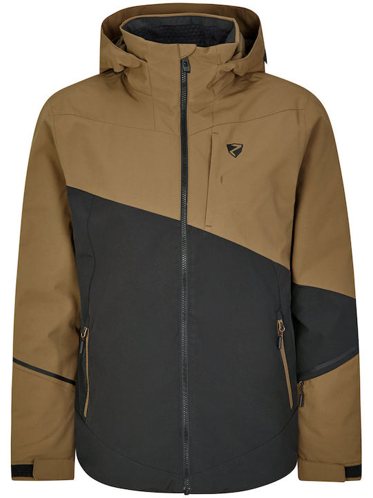 Ziener Timba Men's Ski & Snowboard Jacket Brown 224201-07