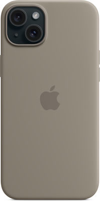 Apple Silicone Case with MagSafe Umschlag Rückseite Silikon Clay (iPhone 15 Plus)