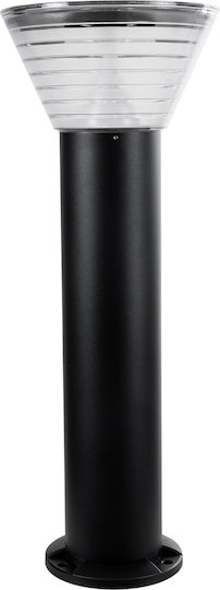 GloboStar VEGGIE Ηλιακό Φωτιστικό Δαπέδου Κολωνάκι 10W 330lm Ψυχρό Λευκό 6000K με Αισθητήρα Κίνησης και Φωτοκύτταρο IP65 23x23x60εκ.
