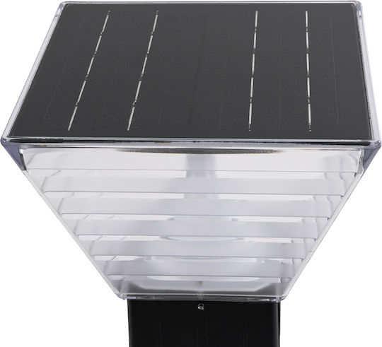 GloboStar Σετ 4 Ηλιακά Φωτιστικά Δαπέδου 10W 330lm Ψυχρό Λευκό 6000K με Αισθητήρα Κίνησης και Φωτοκύτταρο IP65
