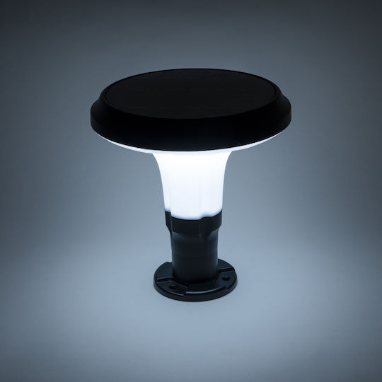 GloboStar Ηλιακό Φωτιστικό Δαπέδου Κολωνάκι 10W 330lm Ψυχρό Λευκό 6000K με Αισθητήρα Κίνησης και Φωτοκύτταρο IP65 25x25x28εκ.