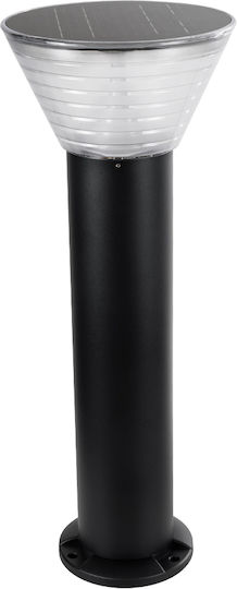 GloboStar VEGGIE Ηλιακό Φωτιστικό Δαπέδου Κολωνάκι 10W 330lm Ψυχρό Λευκό 6000K με Αισθητήρα Κίνησης και Φωτοκύτταρο IP65 23x23x60εκ.