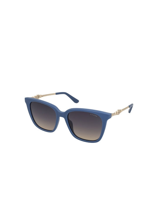 Guess Women's Sunglasses with Blue Frame and Gray Gradient Lens GU7886 92B