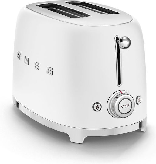 Smeg Φρυγανιέρα 2 Θέσεων 950W Λευκή