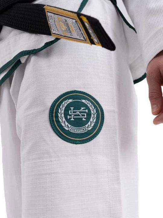 Scramble Men's Brazilian Jiu Jitsu Jacket White