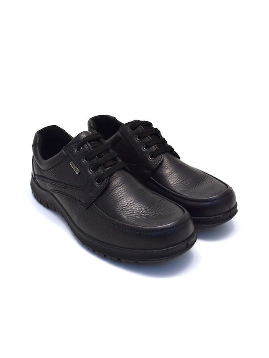 Imac Men's Leather Casual Shoes Black