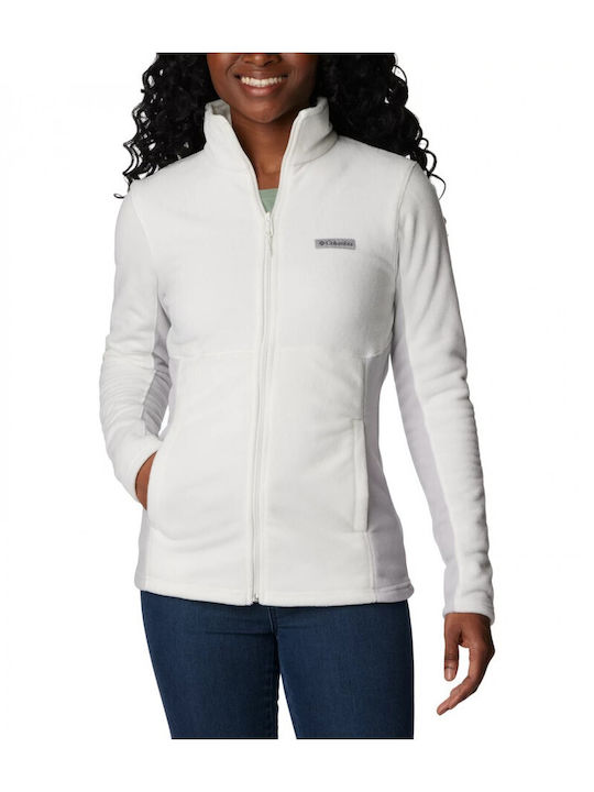 Columbia Basin Trail Iii Full Fleece Damen Jacke in Weiß Farbe