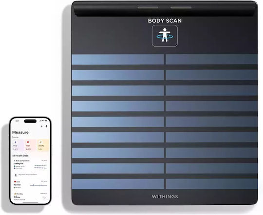 Withings Smart Bathroom Scale with Body Fat Counter Black 13700546707954
