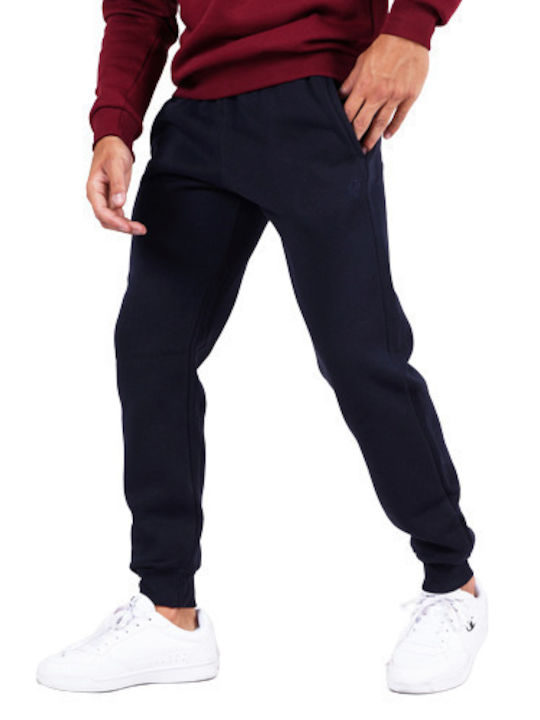 Sweatpants with Elastic Navy Blue
